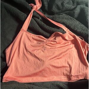 pink crop top